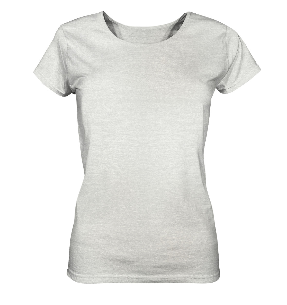 einfach selbst gestalten - Ladies Organic Shirt (meliert)