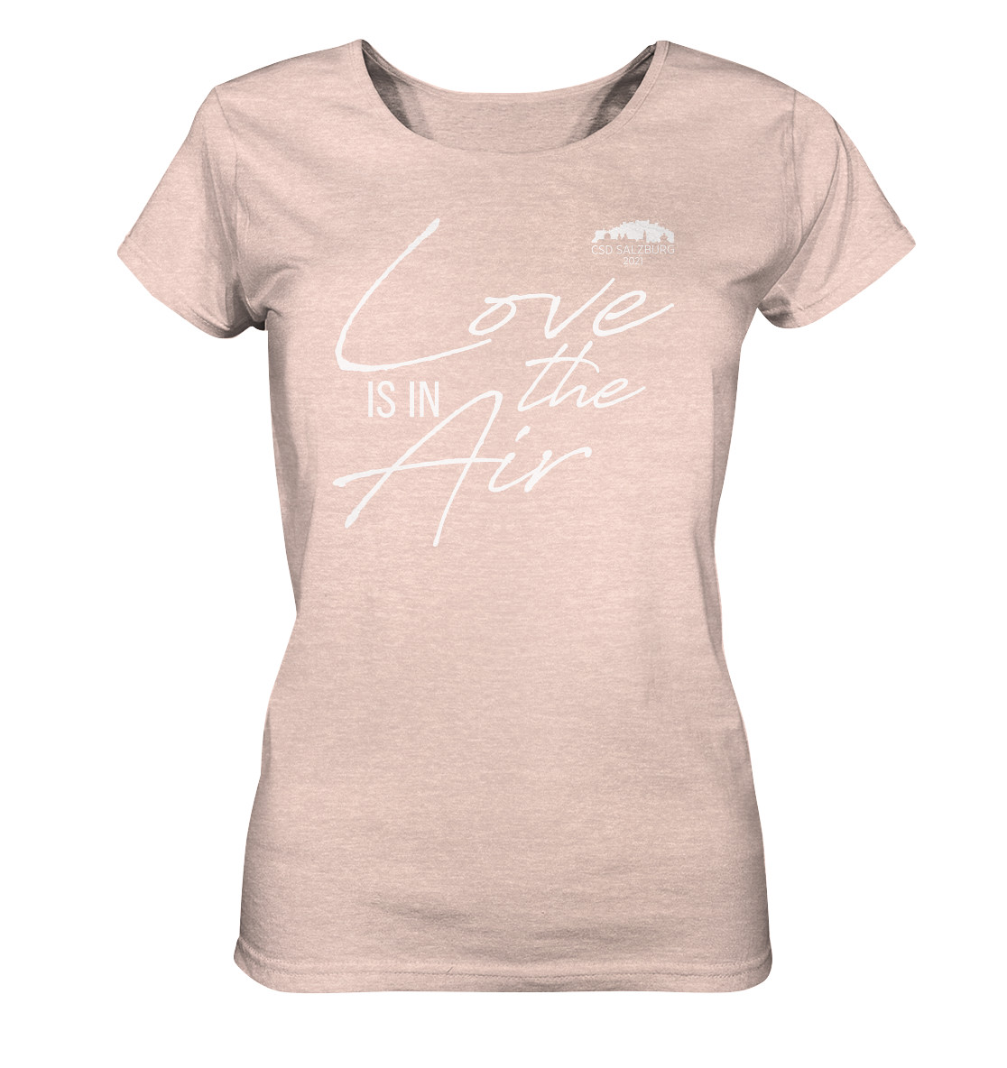 Love is in the Air 2021 (white) - Ladies* Bio T-Shirt meliert >> Front-Print