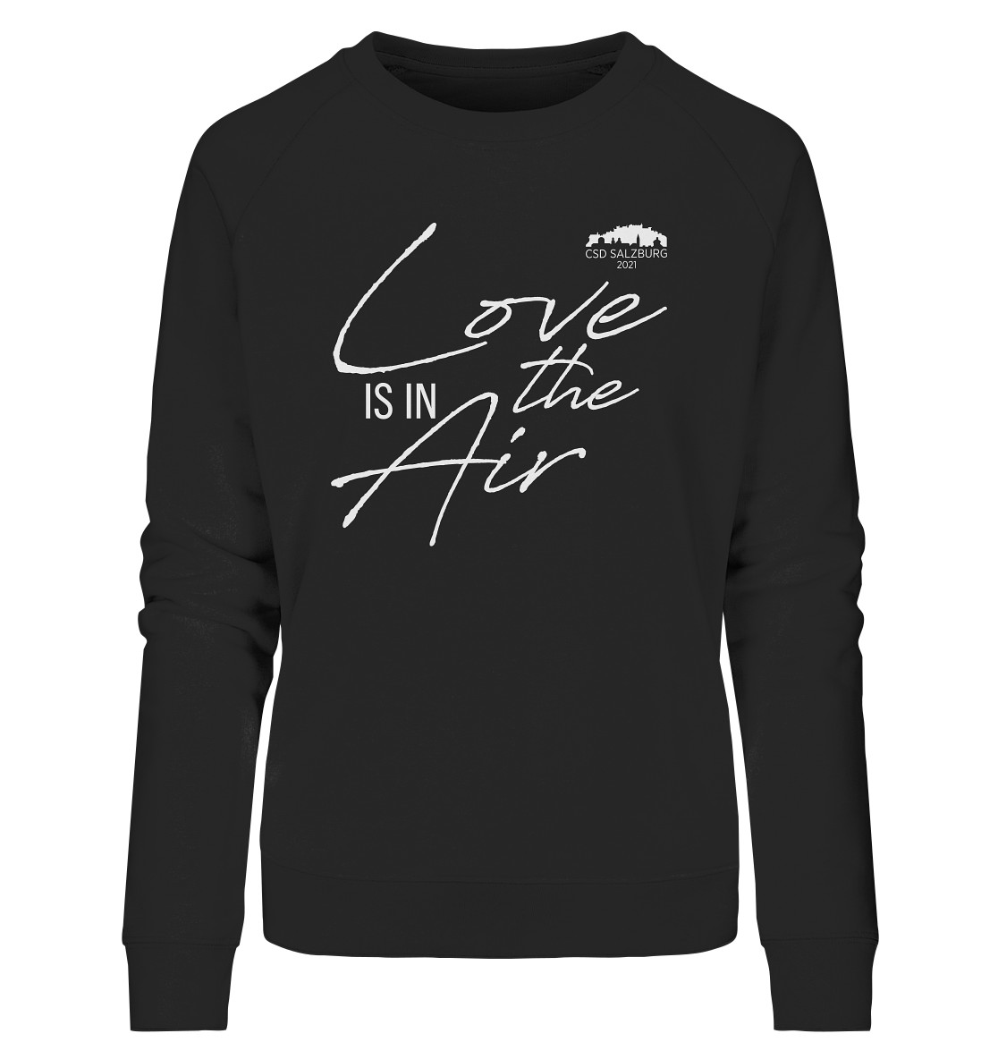 Love is in the Air 2021 (white) - Ladies* Bio Sweatshirt >> Front-Print