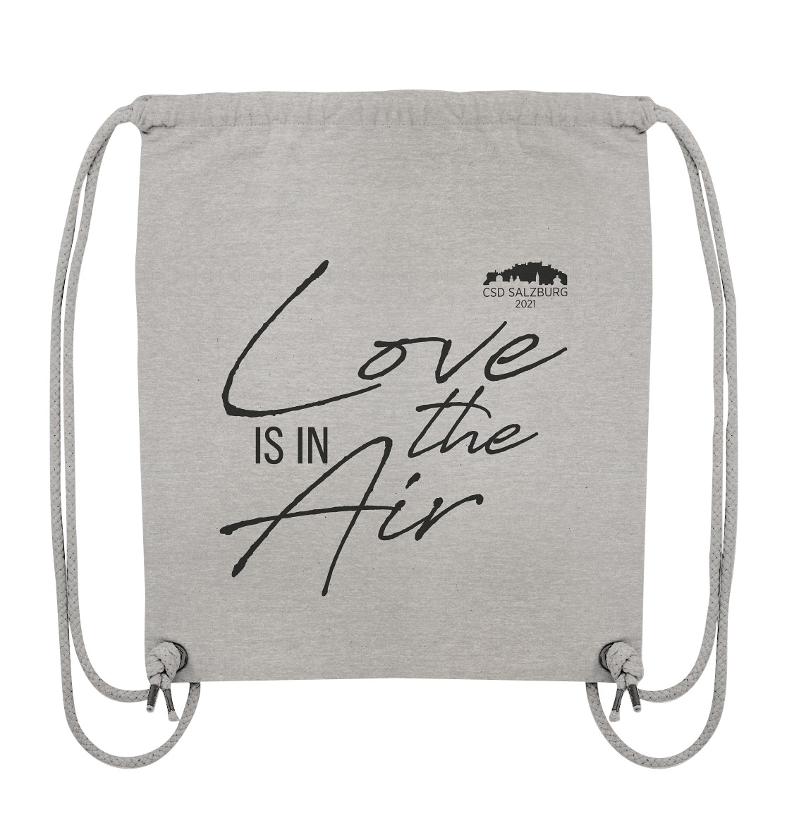 Love is in the Air 2021 (black) - Bio Gym-Bag >> Front-Print