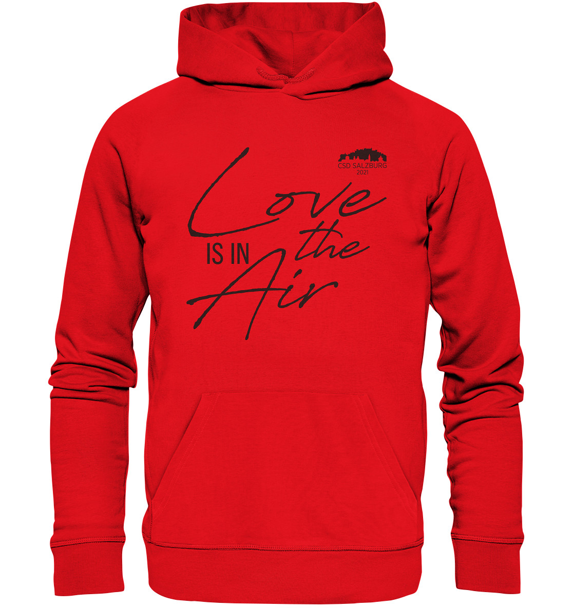 Love is in the Air 2021 (black) - Bio Premium Hoodie >> Front-Print