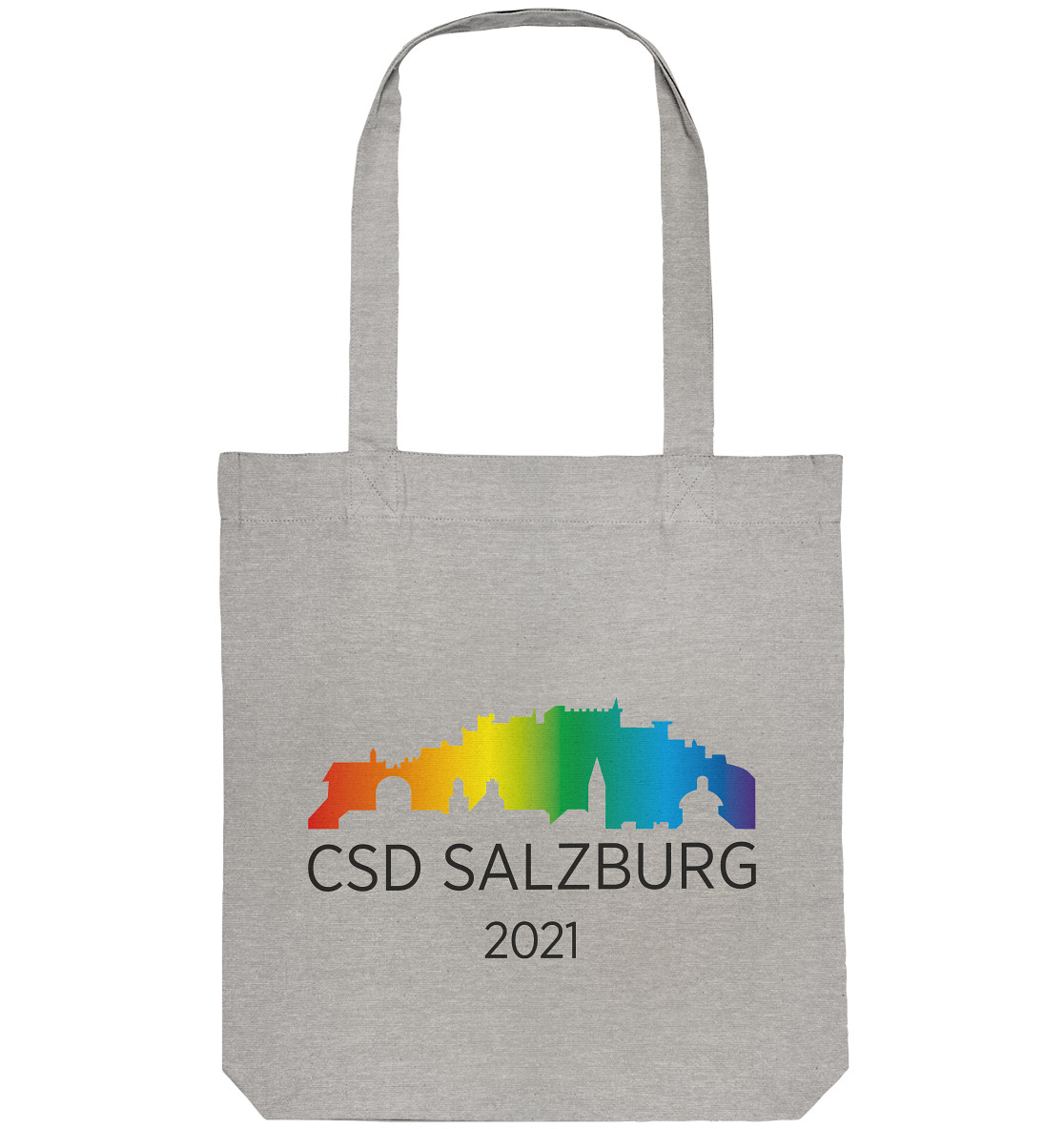 CSD Salzburg 2021 (black) - Bio Tote-Bag >> Front-Print