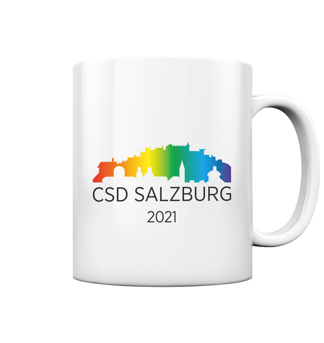 CSD Salzburg 2021 (black) - Tasse glossy >> Front-Print